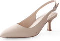 Slingback Kitten Heels for Women in Pakistan | Closed Pointed Toe Low Heel Pumps | ShehniStyle