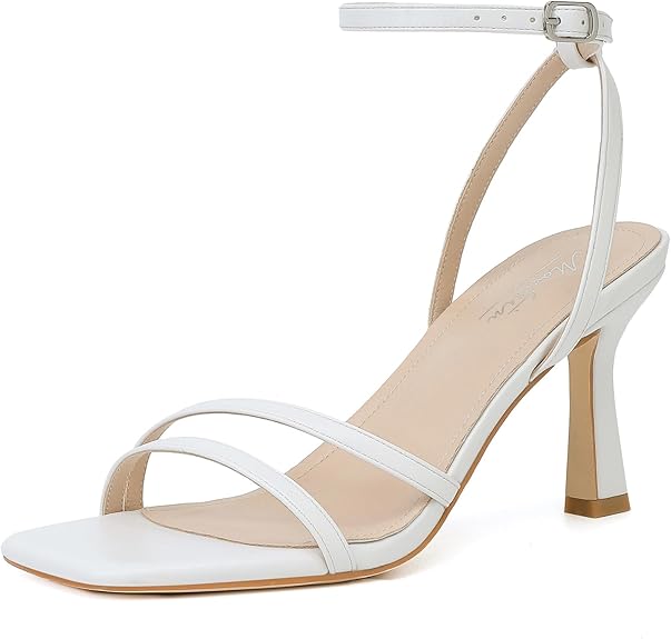 Mostrin Women Strappy Heels | Square Open Toe Lace Up Stiletto High Heels | Ankle Strap Party & Prom Sandals for Women in Pakistan | ShehniStyle