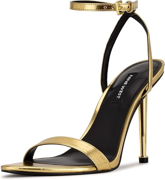 Nine West Women Reina Heeled Sandal | Elegant Block Heel Dress Sandals | Stylish Party & Formal Wear Shoes for Women in Pakistan | ShehniStyle