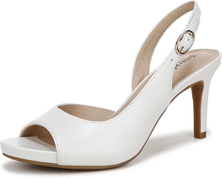 LifeStride Women's Teller 2 Slingback Peep Toe Pumps