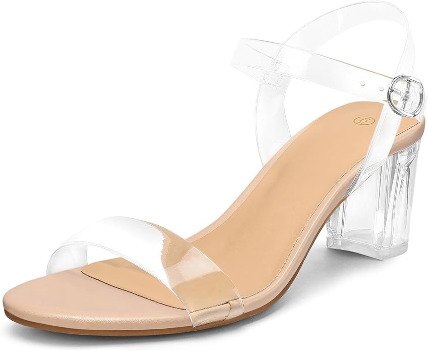 Open Toe Ankle Strap Block Heel Sandals for Women in Pakistan | Low Chunky Heels | ShehniStyle