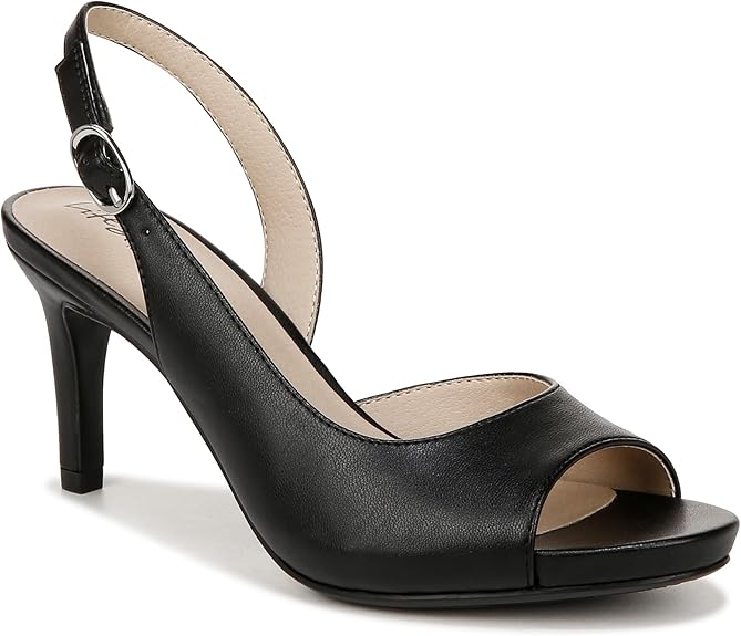 LifeStride Women's Teller 2 Slingback Peep Toe Pumps