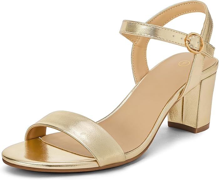Open Toe Ankle Strap Block Heel Sandals for Women in Pakistan | Low Chunky Heels | ShehniStyle