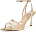 LACIKOSZ Mesh High Heels Womens Strappy Sandals Wedding Bride Dressy Shoes Pointed Toe Ankle Strap Sandals