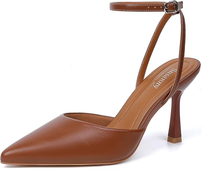 Susanny Heels for Women | Stiletto Closed Pointed Toe Backless Kitten Pumps | Elegant Wedding, Party & Prom Dress Shoes in Pakistan | ShehniStyle