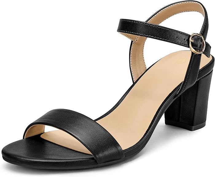 Open Toe Ankle Strap Block Heel Sandals for Women in Pakistan | Low Chunky Heels | ShehniStyle