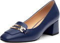 Low Chunky Block Heel Pumps for Women in Pakistan | Square Toe Comfortable Work Shoes | ShehniStyle